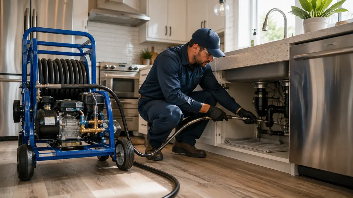 Kitchen Drain Hydro Jetting in Brentwood
